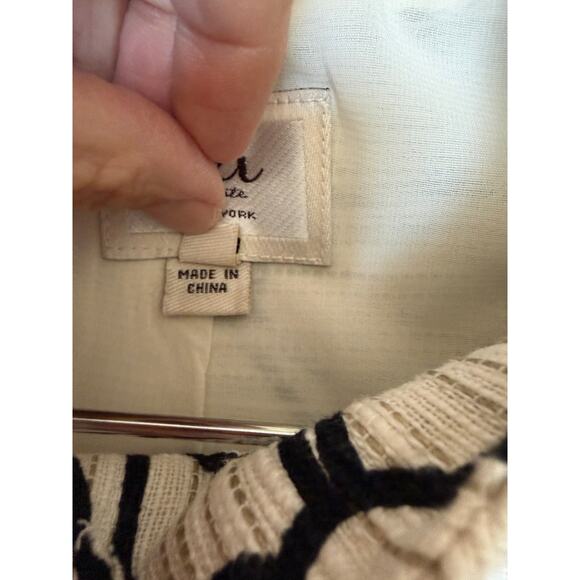 Eci Cropped Floral Linen Blend Blazer/Jacket - Picture 4 of 6